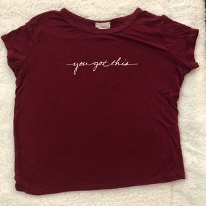 Wet seal crop top